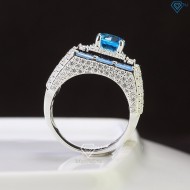 Nhẫn nam bạc cao cấp đính đá xanh dương NNA0612 - Trang sức TNJ