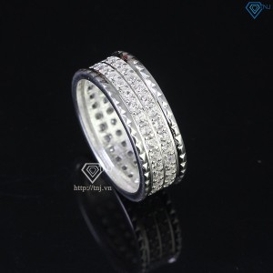 Nhẫn bạc nam tròn đính đá đẹp NNA0614 - Trang sức TNJ