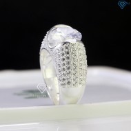 Nhẫn bạc nam đẹp đính đá chủ 10mm NNA0618 - Trang sức TNJ