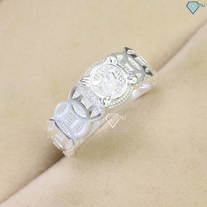 Nhẫn bạc nam chữ Tài kim tiền NNA0620 - Trang sức TNJ
