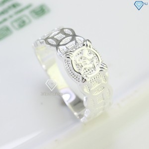 Nhẫn bạc nam chữ Tài kim tiền NNA0620 - Trang sức TNJ