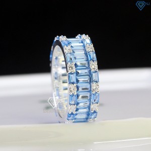 Nhẫn bạc nam cao cấp đính đá xanh dương đẹp NNA0641 - Trang sức TNJ