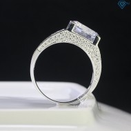 Nhẫn bạc nam sang trọng đính đá chủ 11mm NNA0650 - Trang sức TNJ