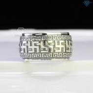Nhẫn bạc nam chữ vạn bản to NNA0658 - Trang Sức TNJ