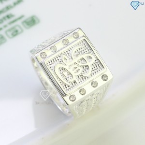 Nhẫn bạc nam chữ Lộc đẹp NNA0662 - Trang Sức TNJ