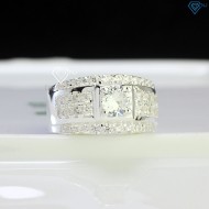 Nhẫn bạc nam đính đá trắng TP.HCM NNA0665 - Trang sức TNJ