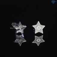 Bông tai bạc nam hình ngôi sao cá tính BTA0103