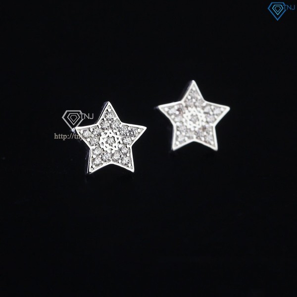 Bông tai bạc nam hình ngôi sao cá tính BTA0103