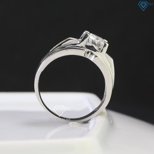 Nhẫn nam Moissanite đính kim cương 7.5mm - Kiểm định GRA NNAM0109