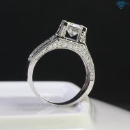 Nhẫn nam đẹp đính full kim cương Moissanite 7.5mm NNAM0116