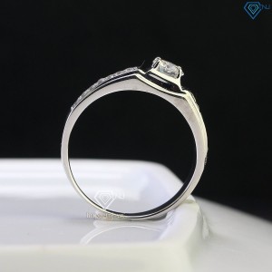 Nhẫn Moissanite nam bản nhỏ đơn giản đẹp 5.0mm NNAM0121