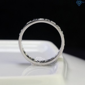 Nhẫn nam kim tiền đính full kim cương Moissanite NNAM0122