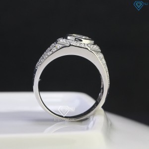 Nhẫn nam kim cương Moissanite chìm 7.0mm - Kiểm định GRA NNAM0125