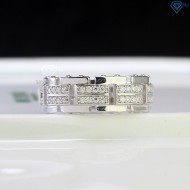 Nhẫn nam bạc đính full kim cương Moissanite NNAM0126