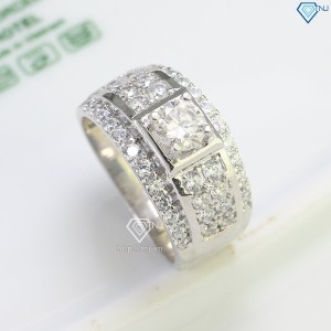 Nhẫn nam đơn giản Moissanite đính kim cương 5.5mm NNAM0134