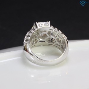 Nhẫn nam đính kim cương Moissanite 10mm 161 giác cắt NNAM0135