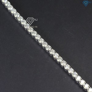 Lắc tay bạc nam Tennis đính full kim cương Moissanite 5mm LTAM0005