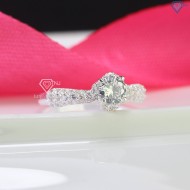 Nhẫn bạc nữ đính đá trắng sang trọng NN0433 - Trang Sức TNJ