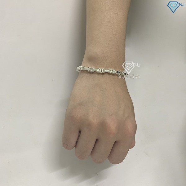 Lắc tay bạc nam mắt xích cao cấp 5mm LTA0152