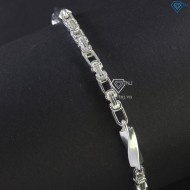 Lắc tay bạc nam mắt xích dạng xoắn 4mm LTA0153
