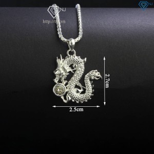 Dây chuyền bạc nam mặt hình rồng DCA0149