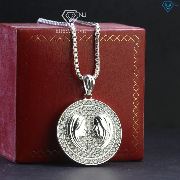 Dây chuyền bạc nam cung hoàng đạo Song Tử DCA0155