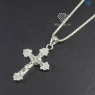 Dây chuyền bạc nam mặt thánh giá đẹp DCA0156