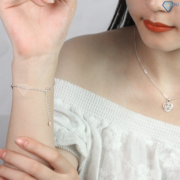 Lắc tay bạc nữ cung hoàng đạo bảo bình đẹp  LTN0151 -Trang sức TNJ