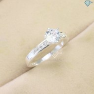 Nhẫn bạc nữ đính đá đơn giản NN0467 - Trang Sức TNJ