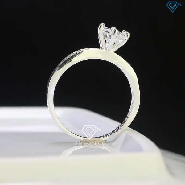 Nhẫn bạc nữ đính đá đơn giản NN0467 - Trang Sức TNJ