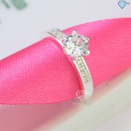 Nhẫn bạc nữ đính đá đơn giản NN0467 - Trang Sức TNJ