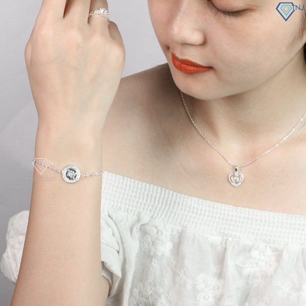 Lắc tay bạc nữ cung hoàng đạo xử nữ đẹp LTN0152 -trang sức TNJ