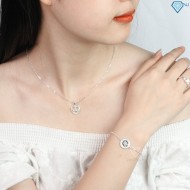 Lắc tay bạc nữ cung hoàng đạo xử nữ đẹp LTN0152 -trang sức TNJ