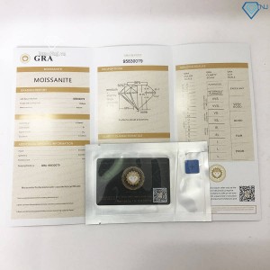 Bông tai nụ nam đính kim cương Moissanite 4mm BTAM0024- Trang Sức TNJ
