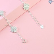Lắc tay cỏ 4 lá may mắn đính đá LTN0411