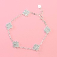 Lắc tay cỏ 4 lá may mắn đính đá LTN0411
