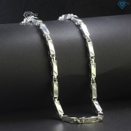 Dây chuyền bạc nam đốt trúc vuông DCK0120 - Trang Sức TNJ