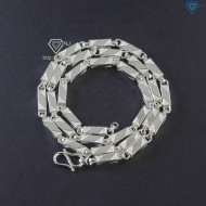Dây chuyền bạc nam đốt trúc vuông DCK0120 - Trang Sức TNJ