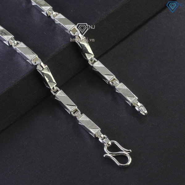 Dây chuyền bạc nam đốt trúc vuông DCK0120 - Trang Sức TNJ