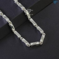 Dây chuyền bạc nam đốt trúc vuông DCK0120 - Trang Sức TNJ