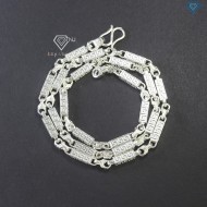 Dây chuyền bạc nam đốt trúc vuông đẹp DCK0124 - Trang Sức TNJ