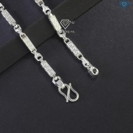 Dây chuyền bạc nam đốt trúc vuông đẹp DCK0124 - Trang Sức TNJ