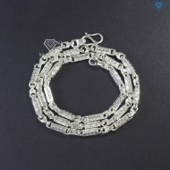 Dây chuyền bạc nam đốt trúc hoạ tiết 555 DCK0125 - Trang Sức TNJ