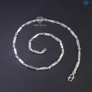 Dây chuyền bạc nam đốt trúc vuông giá rẻ DCK0130 - Trang Sức TNJ