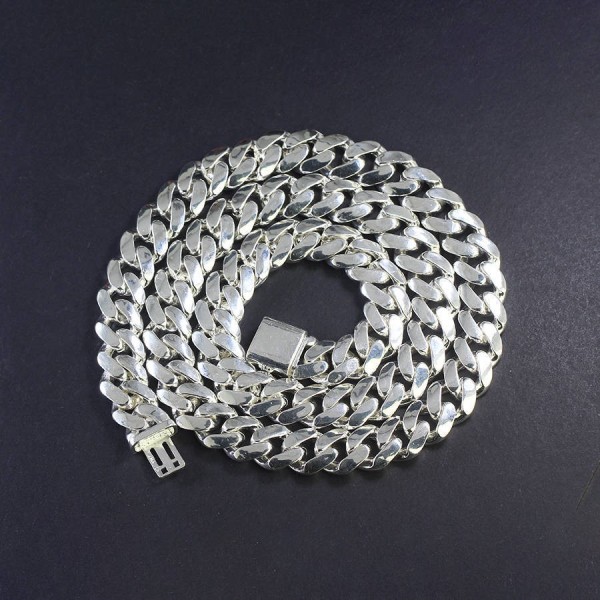 Dây chuyền bạc nam mắt xích cao cấp 12mm DCK0132