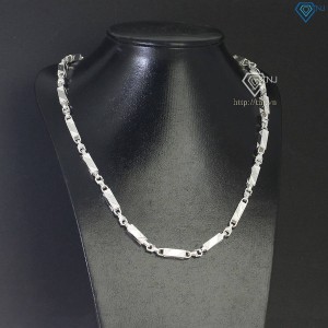 Dây chuyền bạc nam đốt trúc vuông to DCK0137 - Trang Sức TNJ