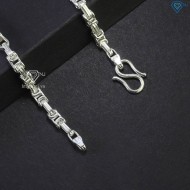 Dây chuyền bạc nam mắt xích vuông đẹp DCK0143