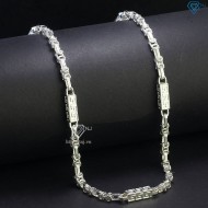 Dây chuyền bạc nam mắt xích vuông đẹp DCK0143