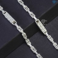 Dây chuyền bạc nam mắt xích vuông đẹp DCK0143