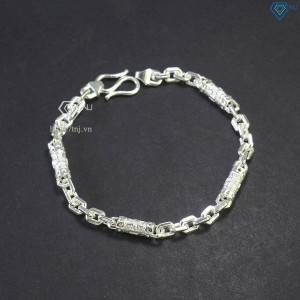 Lắc tay bạc nam hoạ tiết thánh giá LTA0155